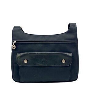 Longchamp Black Nylon Planetes Crossbody Bag